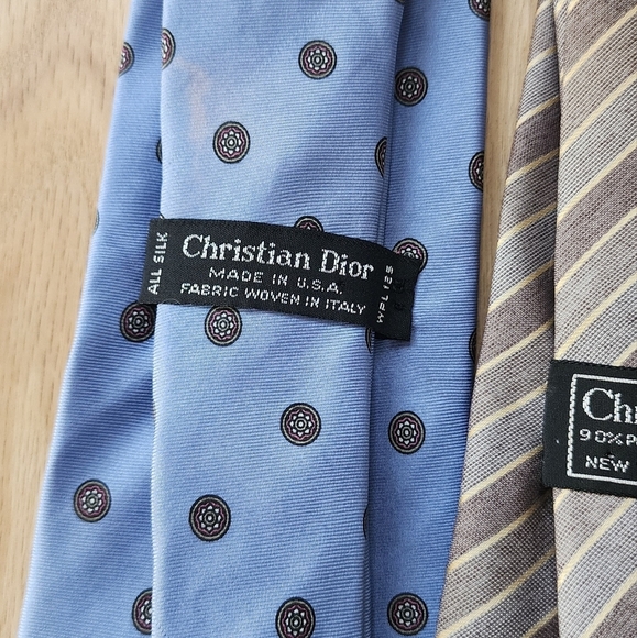 Christian Dior Set of 3 ties designer - Picture 4 of 7